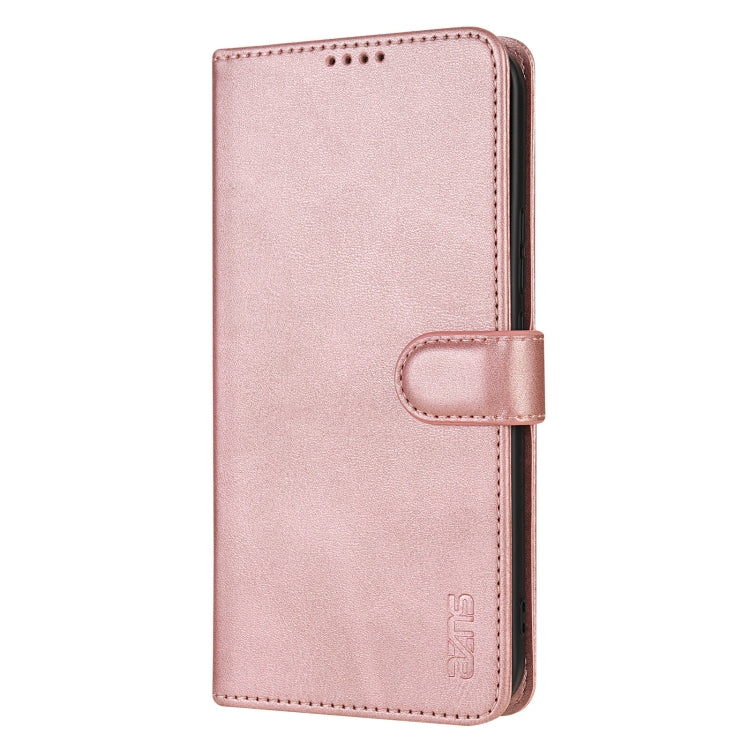 For Samsung Galaxy S25 5G AZNS Skin Feel Calf Texture Flip Leather Phone Case(Rose Gold) - Galaxy S25 5G Cases by AZNS | Online Shopping South Africa | PMC Jewellery | Buy Now Pay Later Mobicred