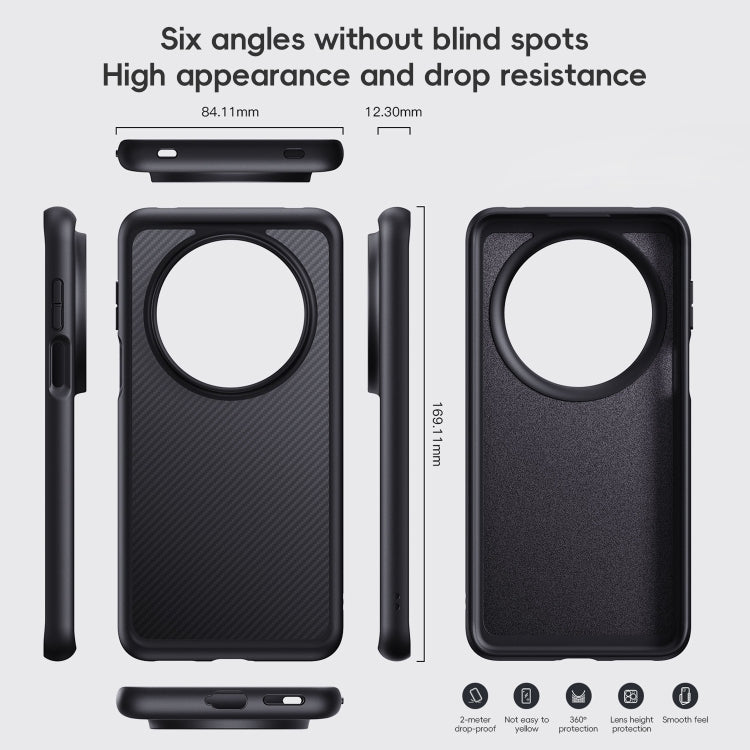 For Huawei Mate 70 Pro / 70 Pro+ Carbon Fiber Kevlar MagSafe Magnetic Phone Case(Black) - free shipping - PMC TechLife - Order now!