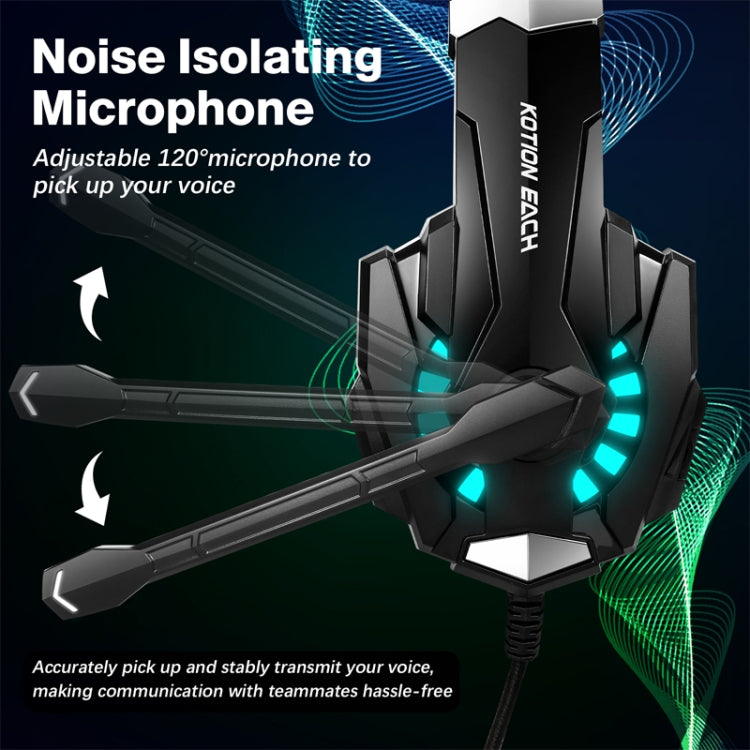 KOTION EACH G9000 Pro On-Ear Gaming Headset with Mic, Cable Length: About 2.1m(Black) - free shipping - PMC TechLife - Order now!