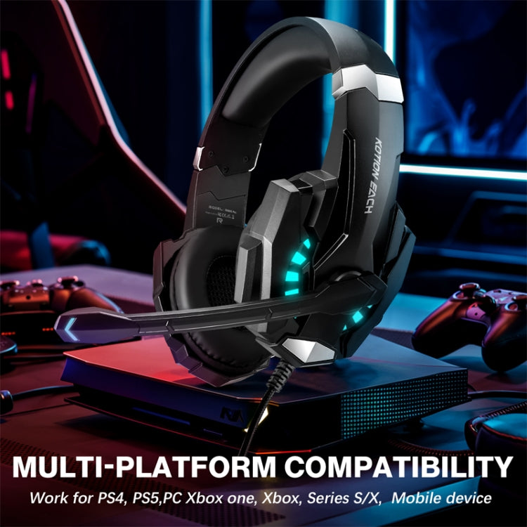 KOTION EACH G9000 Pro On-Ear Gaming Headset with Mic, Cable Length: About 2.1m(Black) - free shipping - PMC TechLife - Order now!