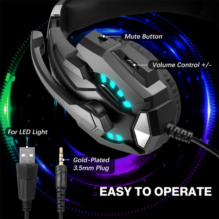 KOTION EACH G9000 Pro On-Ear Gaming Headset with Mic, Cable Length: About 2.1m(Black) - free shipping - PMC TechLife - Order now!