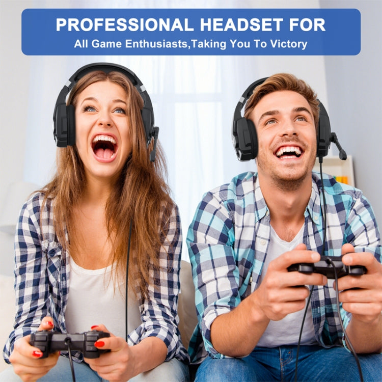 KOTION EACH G9000 Plus On-Ear Gaming Headset with Mic, Length: About 2.1m(Black) - Multimedia Headset by KOTION EACH | Online Shopping South Africa | PMC TechLife | Buy Now Pay Later Mobicred