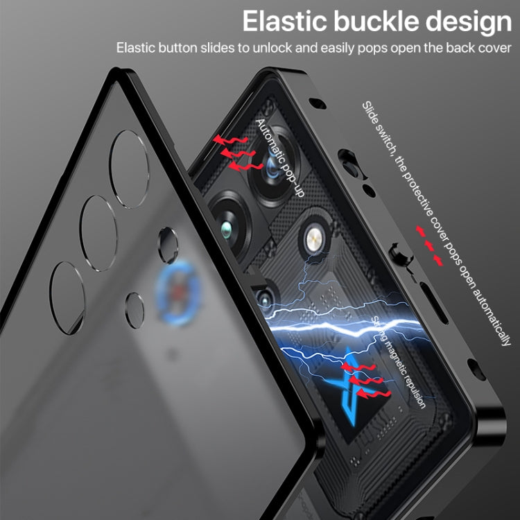 For ZTE nubia Red Magic 10 Pro / 10 Pro+ Snap Buckle Metal Frame Frosted Phone Case(Dark Purple) - ZTE Cases by PMC TechLife | Online Shopping South Africa | PMC TechLife | Buy Now Pay Later Mobicred