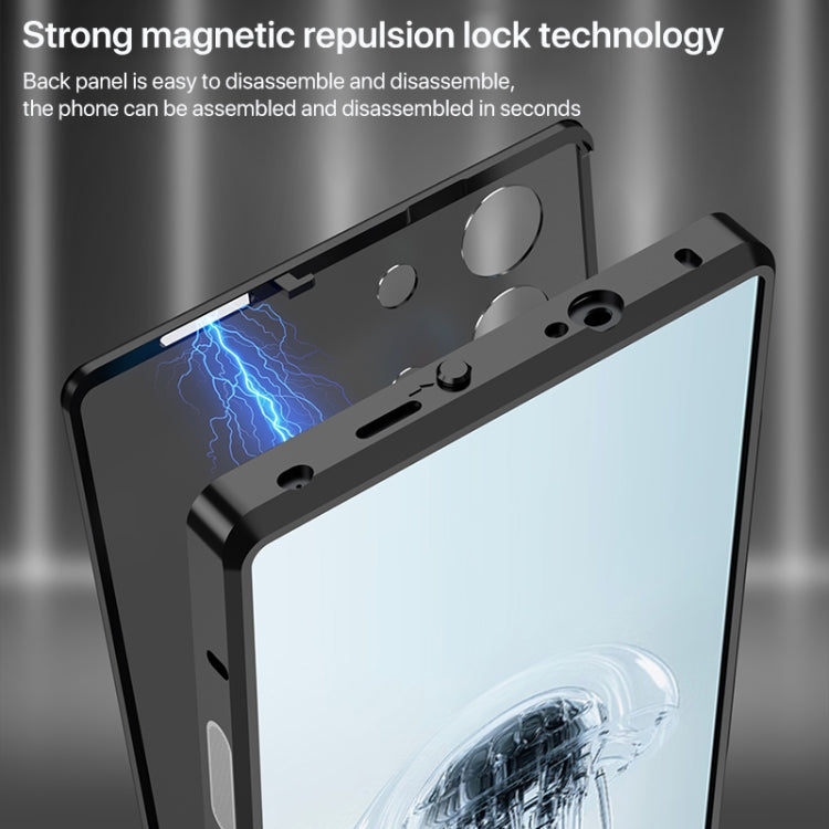 For ZTE nubia Red Magic 10 Pro / 10 Pro+ Snap Buckle Metal Frame Frosted Phone Case(Dark Purple) - ZTE Cases by PMC TechLife | Online Shopping South Africa | PMC TechLife | Buy Now Pay Later Mobicred