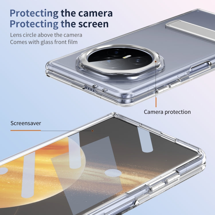 For Honor Magic V3 Ice-Cold Holder PC Hybrid TPU Phone Case(Silver) - Honor Cases by PMC TechLife | Online Shopping South Africa | PMC TechLife | Buy Now Pay Later Mobicred