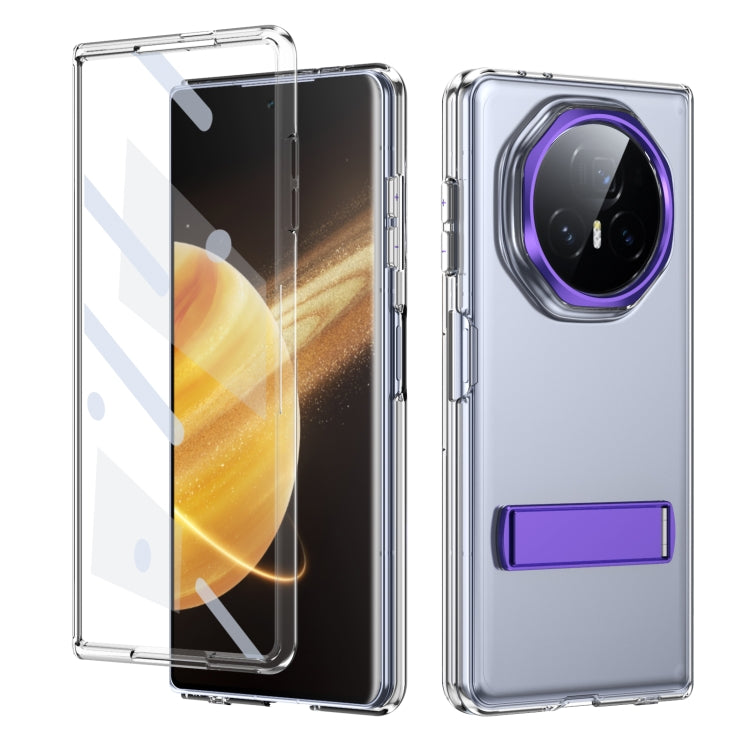 For Honor Magic V3 Ice-Cold Holder PC Hybrid TPU Phone Case(Purple) - Honor Cases by PMC TechLife | Online Shopping South Africa | PMC TechLife | Buy Now Pay Later Mobicred