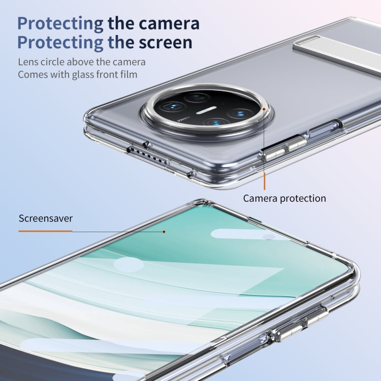 For Huawei Mate X3 Ice-Cold Holder PC Hybrid TPU Phone Case(Silver) - Huawei Cases by PMC TechLife | Online Shopping South Africa | PMC TechLife | Buy Now Pay Later Mobicred