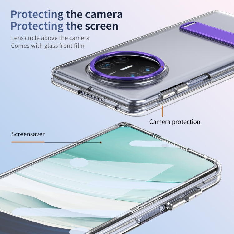 For Huawei Mate X3 Ice-Cold Holder PC Hybrid TPU Phone Case(Purple) - Huawei Cases by PMC TechLife | Online Shopping South Africa | PMC TechLife | Buy Now Pay Later Mobicred