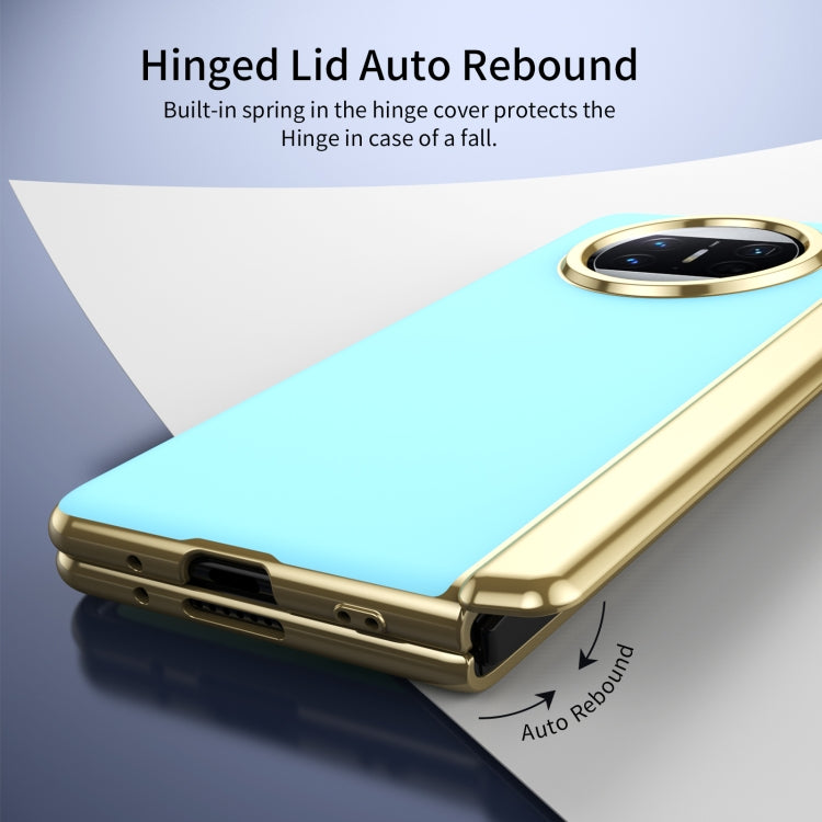 For Huawei Mate X3 Integrated AG Frosted Vacuum Plating Phone Case(Ice Blue) - Huawei Cases by PMC TechLife | Online Shopping South Africa | PMC TechLife | Buy Now Pay Later Mobicred