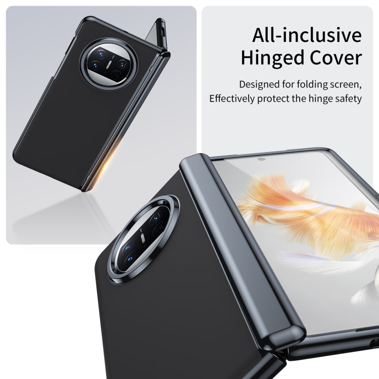 For Huawei Mate X3 Integrated AG Frosted Vacuum Plating Phone Case(Black) - Huawei Cases by PMC TechLife | Online Shopping South Africa | PMC TechLife | Buy Now Pay Later Mobicred