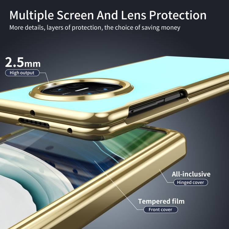 For Huawei Mate X5 Integrated AG Frosted Vacuum Plating Phone Case(Ice Blue) - Huawei Cases by PMC TechLife | Online Shopping South Africa | PMC TechLife | Buy Now Pay Later Mobicred