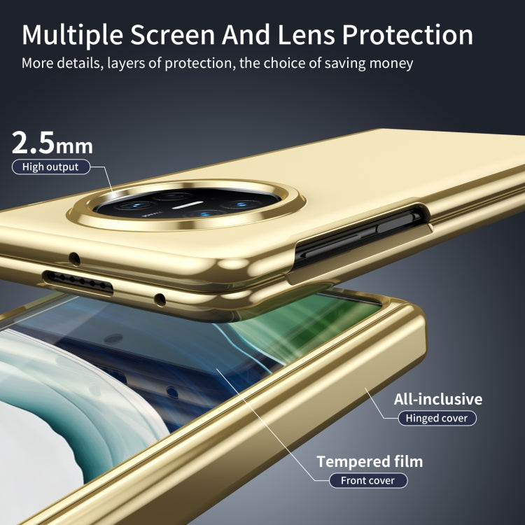 For Huawei Mate X5 Integrated AG Frosted Vacuum Plating Phone Case(Gold) - Huawei Cases by PMC TechLife | Online Shopping South Africa | PMC TechLife | Buy Now Pay Later Mobicred