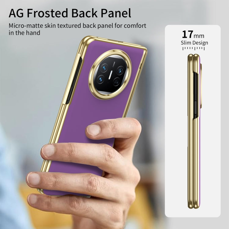 For Huawei Mate X5 Integrated AG Frosted Vacuum Plating Phone Case(Purple) - Huawei Cases by PMC TechLife | Online Shopping South Africa | PMC TechLife | Buy Now Pay Later Mobicred