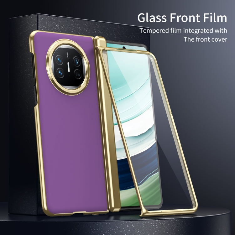 For Huawei Mate X5 Integrated AG Frosted Vacuum Plating Phone Case(Purple) - Huawei Cases by PMC TechLife | Online Shopping South Africa | PMC TechLife | Buy Now Pay Later Mobicred