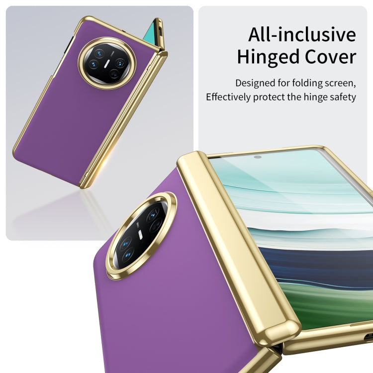 For Huawei Mate X5 Integrated AG Frosted Vacuum Plating Phone Case(Purple) - Huawei Cases by PMC TechLife | Online Shopping South Africa | PMC TechLife | Buy Now Pay Later Mobicred
