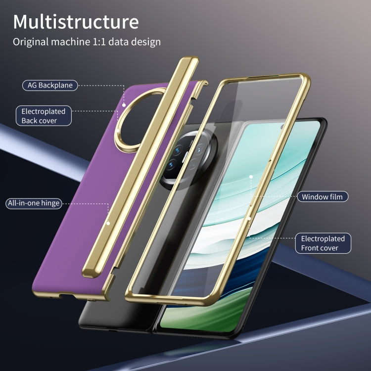 For Huawei Mate X5 Integrated AG Frosted Vacuum Plating Phone Case(Purple) - Huawei Cases by PMC TechLife | Online Shopping South Africa | PMC TechLife | Buy Now Pay Later Mobicred