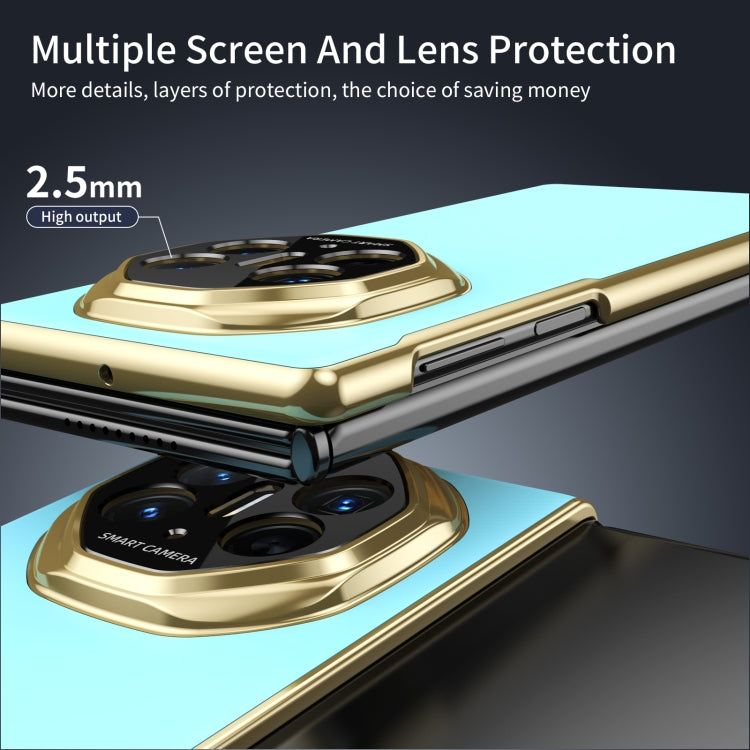 For Huawei Mate XT Ultimate Design Integrated AG Frosted Vacuum Plating Phone Case(Ice Blue) - Huawei Cases by PMC TechLife | Online Shopping South Africa | PMC TechLife | Buy Now Pay Later Mobicred