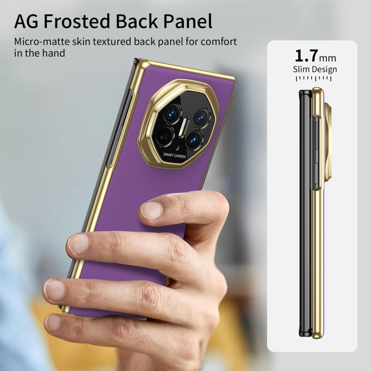 For Huawei Mate XT Ultimate Design Integrated AG Frosted Vacuum Plating Phone Case(Purple) - Huawei Cases by PMC TechLife | Online Shopping South Africa | PMC TechLife | Buy Now Pay Later Mobicred