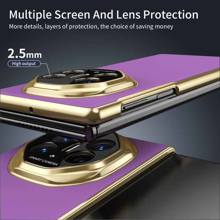 For Huawei Mate XT Ultimate Design Integrated AG Frosted Vacuum Plating Phone Case(Purple) - Huawei Cases by PMC TechLife | Online Shopping South Africa | PMC TechLife | Buy Now Pay Later Mobicred