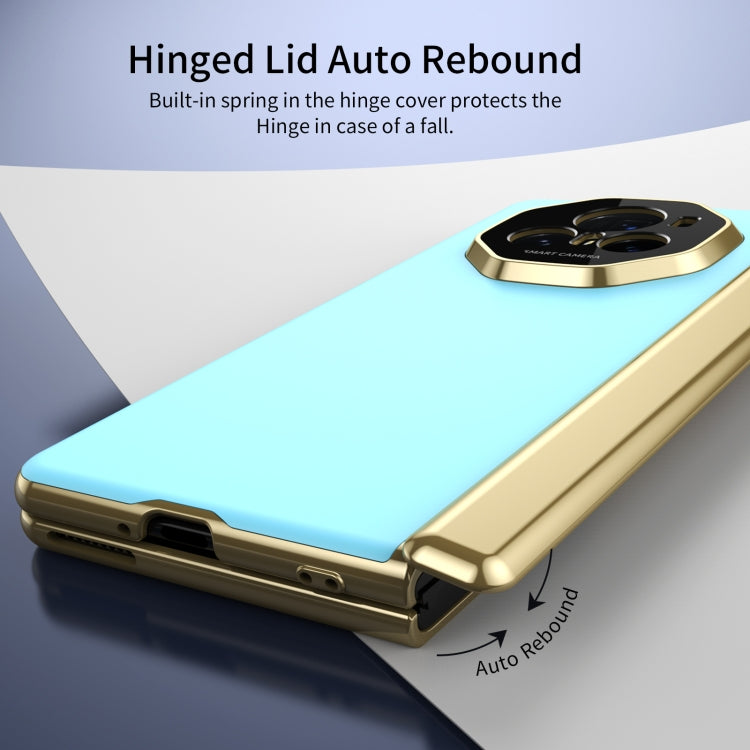For Honor Magic V3 Integrated AG Frosted Vacuum Plating Phone Case(Ice Blue) - Honor Cases by PMC TechLife | Online Shopping South Africa | PMC TechLife | Buy Now Pay Later Mobicred