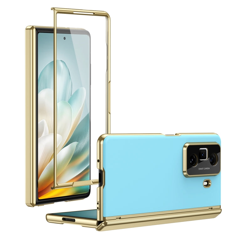 For Honor Magic Vs3 Integrated AG Frosted Vacuum Plating Phone Case(Ice Blue) - Honor Cases by PMC TechLife | Online Shopping South Africa | PMC TechLife | Buy Now Pay Later Mobicred