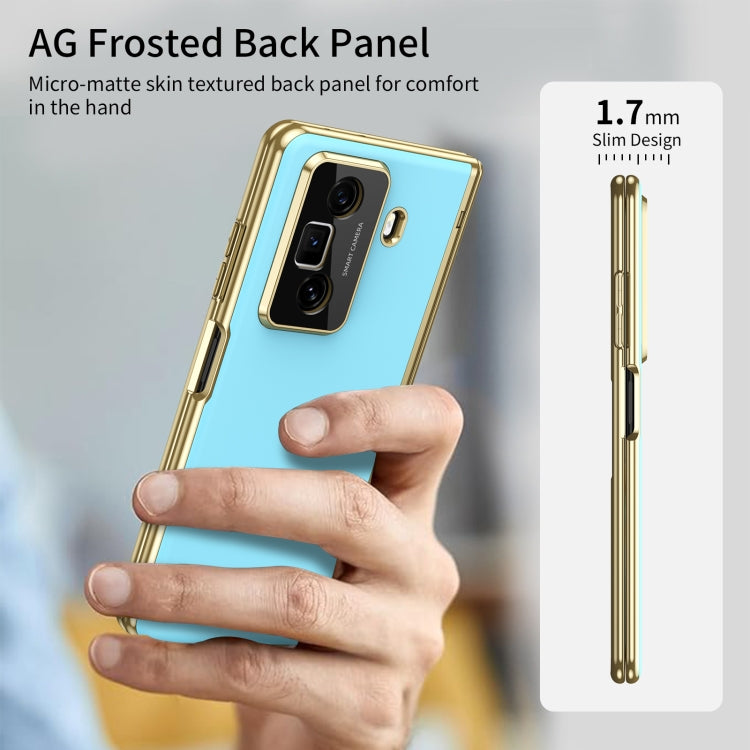For Honor Magic Vs3 Integrated AG Frosted Vacuum Plating Phone Case(Ice Blue) - Honor Cases by PMC TechLife | Online Shopping South Africa | PMC TechLife | Buy Now Pay Later Mobicred