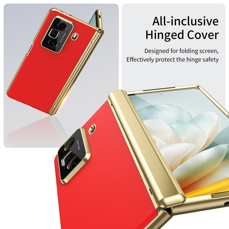 For Honor Magic Vs3 Integrated AG Frosted Vacuum Plating Phone Case(Red) - free shipping - PMC TechLife - Order now!