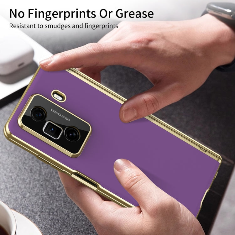 For Honor Magic Vs3 Integrated AG Frosted Vacuum Plating Phone Case(Purple) - Honor Cases by PMC TechLife | Online Shopping South Africa | PMC TechLife | Buy Now Pay Later Mobicred