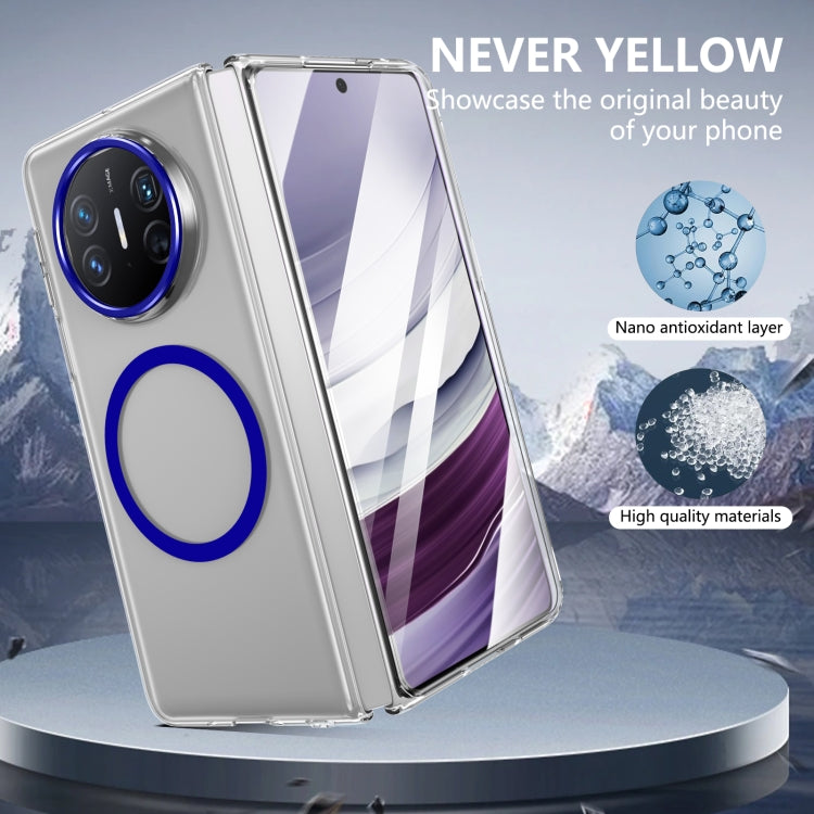 For Huawei Mate X3 lce Folding Series MagSafe Integrated Clear PC Phone Case(Royal Blue) - Huawei Cases by PMC TechLife | Online Shopping South Africa | PMC TechLife | Buy Now Pay Later Mobicred