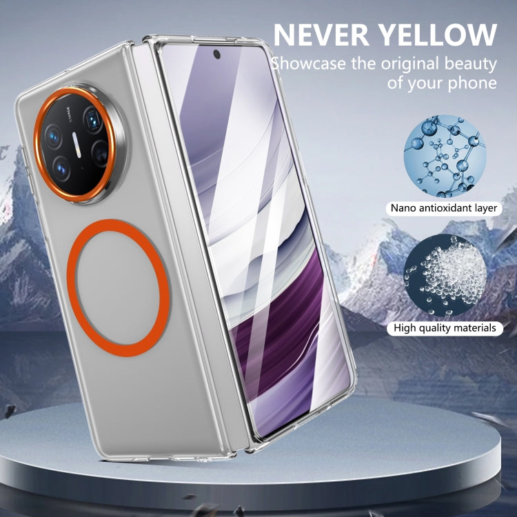 For Huawei Mate X5 lce Folding Series MagSafe Integrated Clear PC Phone Case(Orange) - Huawei Cases by PMC TechLife | Online Shopping South Africa | PMC TechLife | Buy Now Pay Later Mobicred