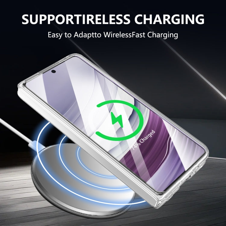 For Huawei Mate X5 lce Folding Series MagSafe Integrated Clear PC Phone Case(Purple) - Huawei Cases by PMC TechLife | Online Shopping South Africa | PMC TechLife | Buy Now Pay Later Mobicred