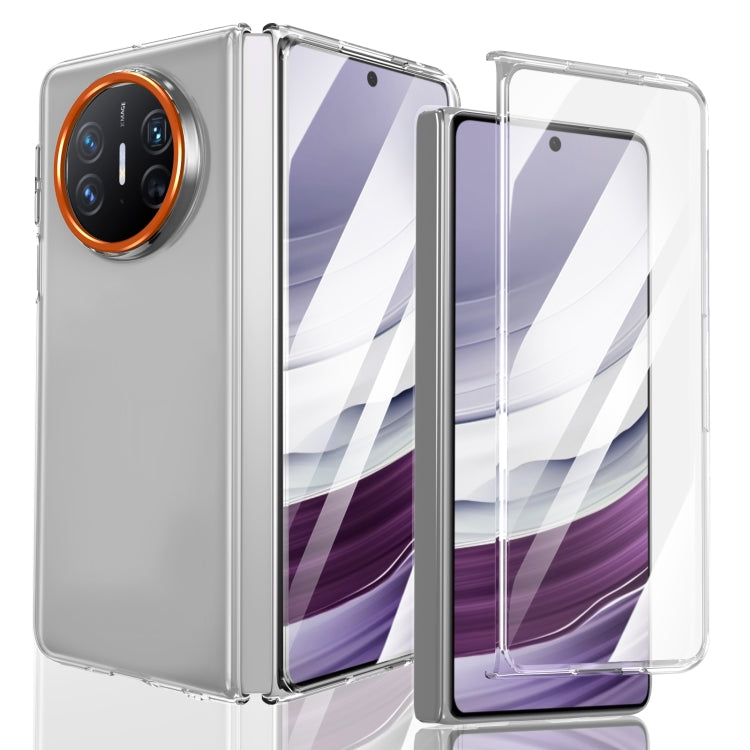 For Huawei Mate X5 lce Folding Series Integrated Clear PC Phone Case(Orange) - Huawei Cases by PMC TechLife | Online Shopping South Africa | PMC TechLife | Buy Now Pay Later Mobicred