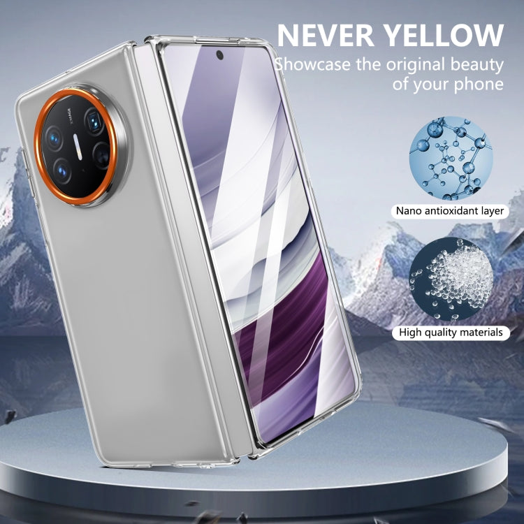 For Huawei Mate X5 lce Folding Series Integrated Clear PC Phone Case(Orange) - Huawei Cases by PMC TechLife | Online Shopping South Africa | PMC TechLife | Buy Now Pay Later Mobicred