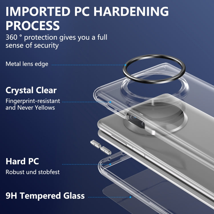 For Huawei Mate X5 lce Folding Series Integrated Clear PC Phone Case(Black) - Huawei Cases by PMC TechLife | Online Shopping South Africa | PMC TechLife | Buy Now Pay Later Mobicred