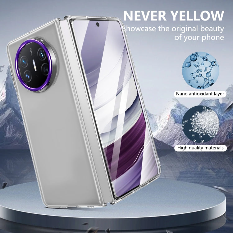 For Huawei Mate X5 lce Folding Series Integrated Clear PC Phone Case(Purple) - Huawei Cases by PMC TechLife | Online Shopping South Africa | PMC TechLife | Buy Now Pay Later Mobicred