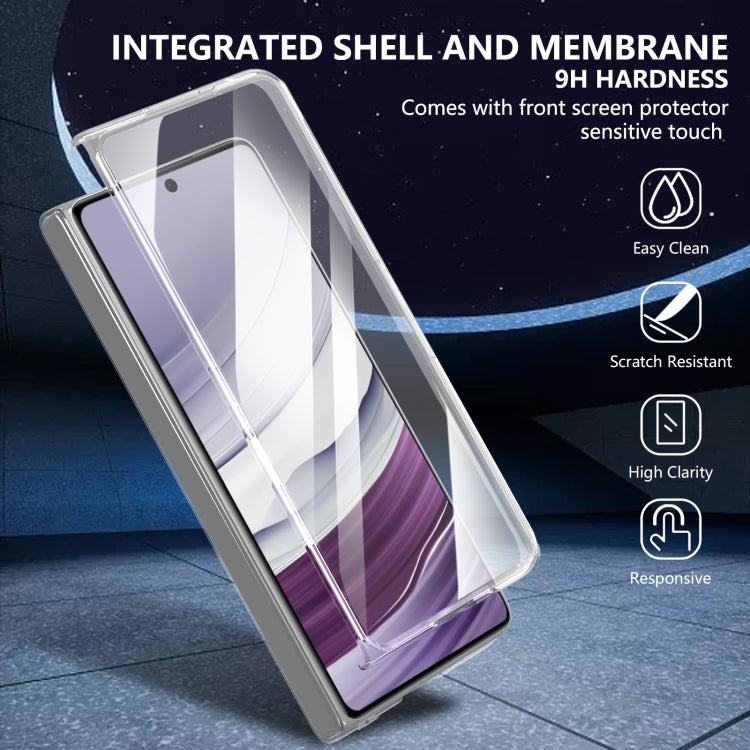 For Huawei Mate X3 lce Folding Series Integrated Clear PC Phone Case(Black) - Huawei Cases by PMC TechLife | Online Shopping South Africa | PMC TechLife | Buy Now Pay Later Mobicred