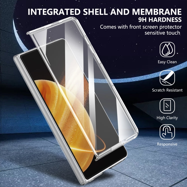 For Honor Magic V3 lce Folding Series Integrated Clear PC Phone Case(Royal Blue) - Honor Cases by PMC TechLife | Online Shopping South Africa | PMC TechLife | Buy Now Pay Later Mobicred