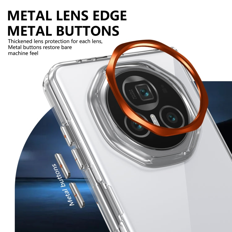 For Honor Magic V3 lce Folding Series Integrated Clear PC Phone Case(Orange) - Honor Cases by PMC TechLife | Online Shopping South Africa | PMC TechLife | Buy Now Pay Later Mobicred