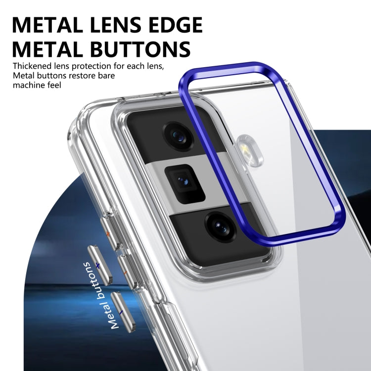 For Honor Magic Vs3 lce Folding Series Integrated Clear PC Phone Case(Royal Blue) - Honor Cases by PMC TechLife | Online Shopping South Africa | PMC TechLife | Buy Now Pay Later Mobicred