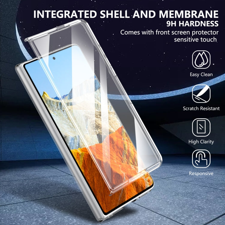 For Honor Magic Vs3 lce Folding Series Integrated Clear PC Phone Case(Red) - Honor Cases by PMC TechLife | Online Shopping South Africa | PMC TechLife | Buy Now Pay Later Mobicred