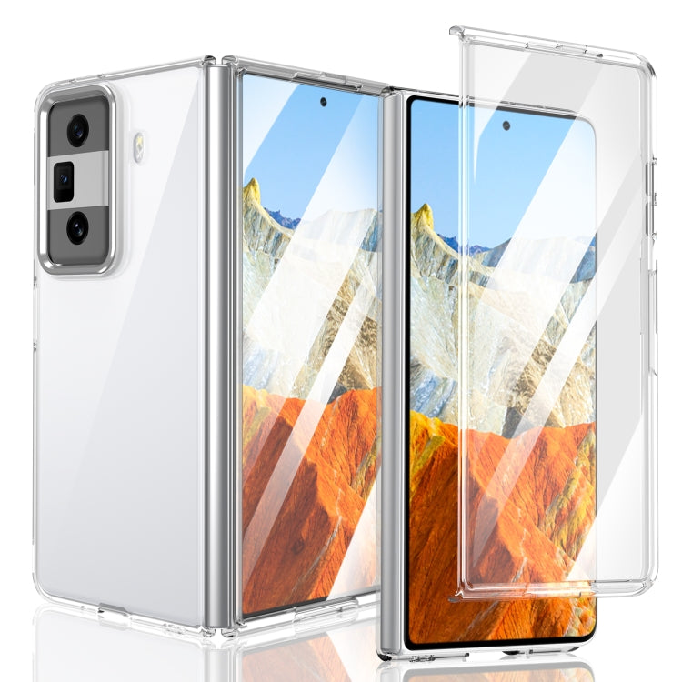 For Honor Magic Vs3 lce Folding Series Integrated Clear PC Phone Case(Silver) - Honor Cases by PMC TechLife | Online Shopping South Africa | PMC TechLife | Buy Now Pay Later Mobicred
