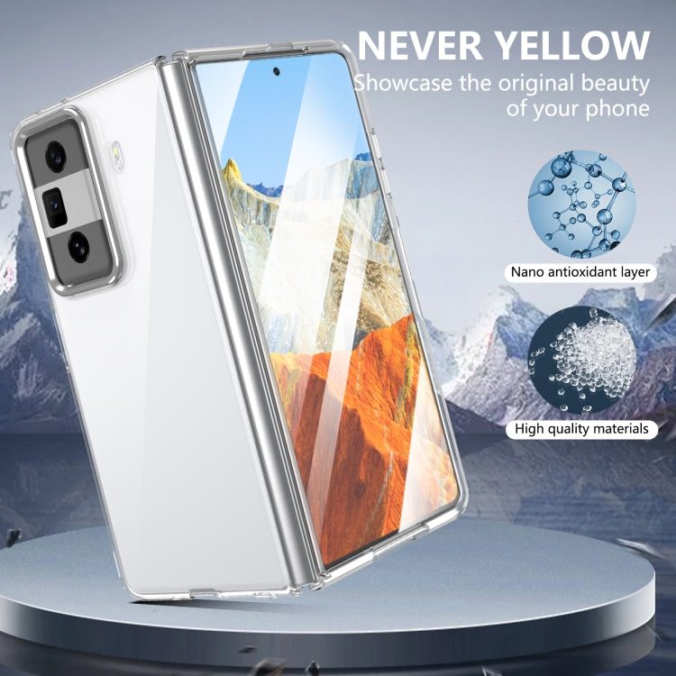 For Honor Magic Vs3 lce Folding Series Integrated Clear PC Phone Case(Silver) - Honor Cases by PMC TechLife | Online Shopping South Africa | PMC TechLife | Buy Now Pay Later Mobicred