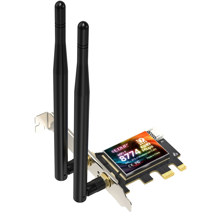 EDUP EP-BE9715 8774Mbps WiFi 7 Bluetooth 5.4 Tri-Band PCI-E WiFi Adapter Wireless Network Card(Black) - free shipping - PMC TechLife - Order now!