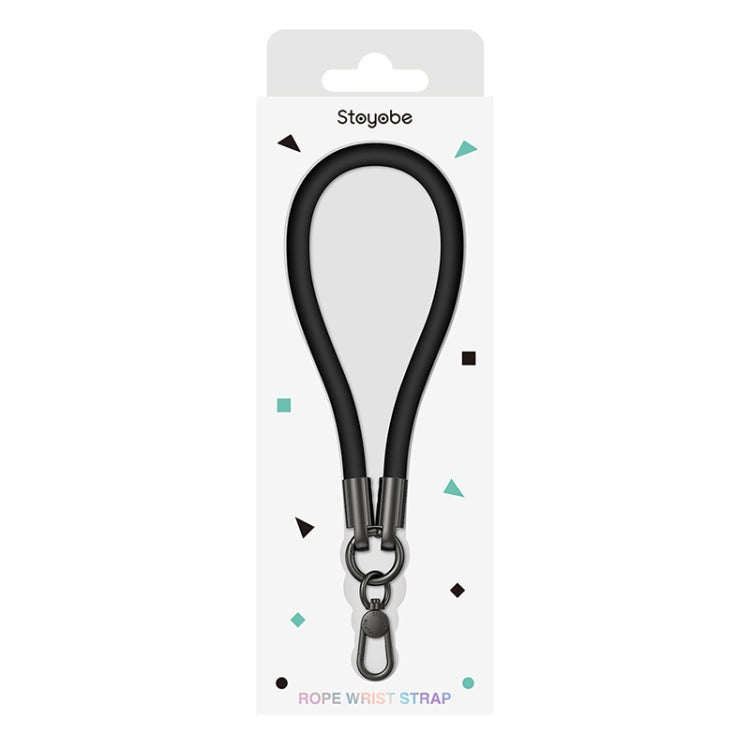DUX DUICS Stoyobe PL-II Universal Silicone Phone Wrist Strap Anti-lost Lanyard(Black) - Lanyards & Wrist Straps by DUX DUCIS | Online Shopping South Africa | PMc TechLife | Buy Now Pay Later Mobicred