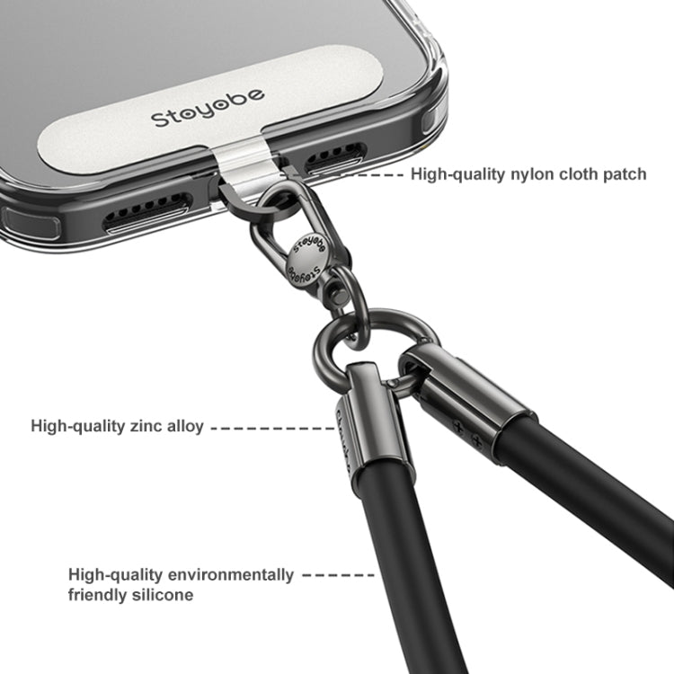 DUX DUICS Stoyobe PL-II Universal Silicone Phone Wrist Strap Anti-lost Lanyard(Purple) - Lanyards & Wrist Straps by DUX DUCIS | Online Shopping South Africa | PMc TechLife | Buy Now Pay Later Mobicred