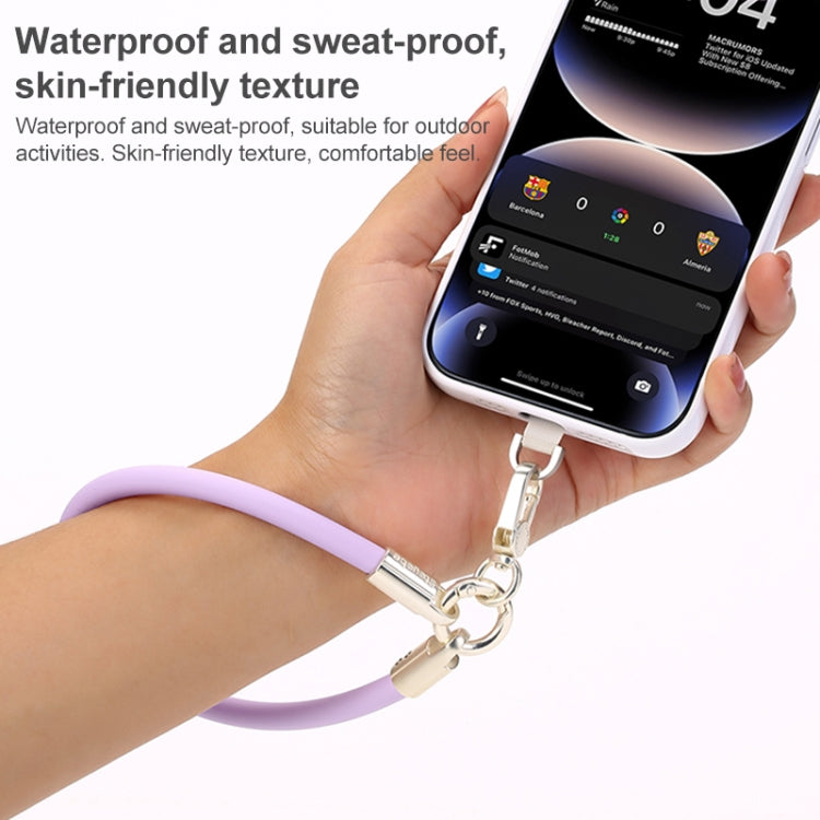DUX DUICS Stoyobe PL-II Universal Silicone Phone Wrist Strap Anti-lost Lanyard(Purple) - Lanyards & Wrist Straps by DUX DUCIS | Online Shopping South Africa | PMc TechLife | Buy Now Pay Later Mobicred