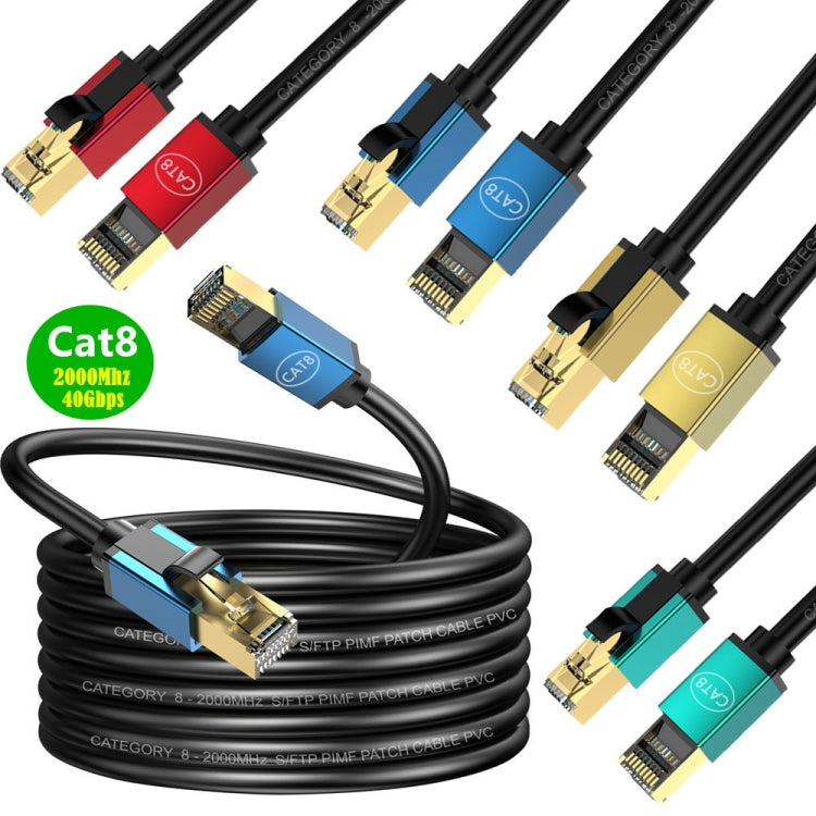 20m Home Fiber Bandwidth 10 Gigabit CAT8 Network Cable(Blue) - Lan Cable and Tools by PMC TechLife | Online Shopping South Africa | PMC TechLife | Buy Now Pay Later Mobicred