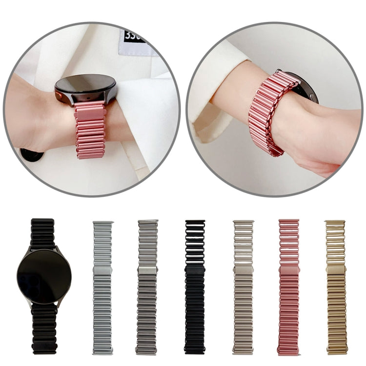For Samsung Galaxy Watch 7 / 6 / 5 Hollow Chain Metal Watch Band(Silver) - free shipping - PMC TechLife - Order now!
