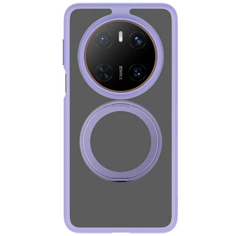 For Huawei Mate 70 Frosted 360 Degree Rotating Holder Phone Case(Purple) - Huawei Cases by PMC TechLife | Online Shopping South Africa | PMC TechLife | Buy Now Pay Later Mobicred
