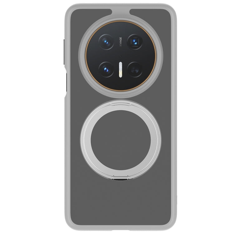 For Huawei Mate 70 Pro / 70 Pro+ Frosted 360 Degree Rotating Holder Phone Case(Grey) - Huawei Cases by PMC TechLife | Online Shopping South Africa | PMC TechLife | Buy Now Pay Later Mobicred